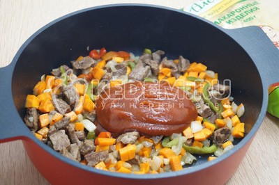 Суп-гуляш с макаронами
