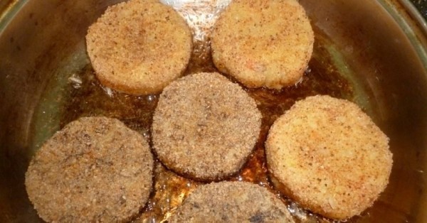 Постные котлеты из картошки