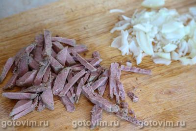 Яичница с вареным языком