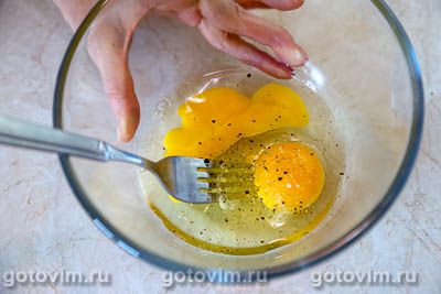 Яичница с вареным языком