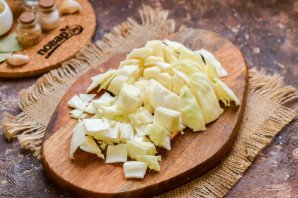 Капуста слоеная с мясом