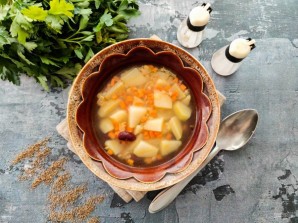 Картофельный суп с бобовыми Картофельный суп с бобовыми