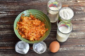 Пирог с капустой и морковью
