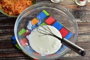Пирог с капустой и морковью