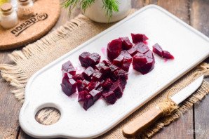 Салат из свеклы с грибами