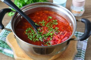 Борщ из красной капусты