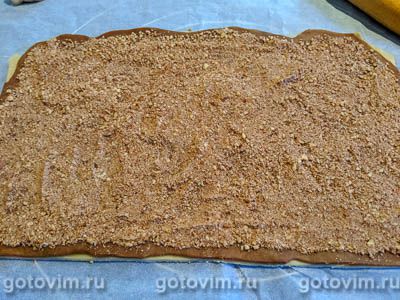 Двухцветное печенье с орехами 