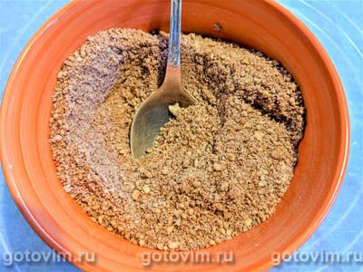 Двухцветное печенье с орехами 