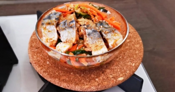 Скумбрия по-корейски быстрого приготовления Скумбрия по-корейски быстрого приготовления