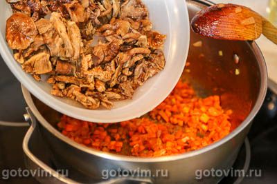 Грибные щи с фрикадельками Грибные щи с фрикадельками