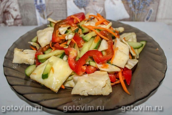 Капуста с овощами по-корейски