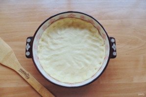 Киш с грибами и шпинатом
