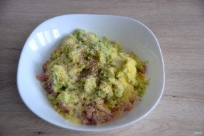 Котлеты из индейки с цветной капустой