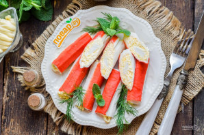 Крабовые палочки с начинкой