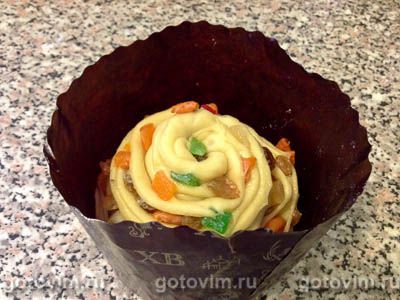 Кулич краффин с цукатами Кулич краффин с цукатами