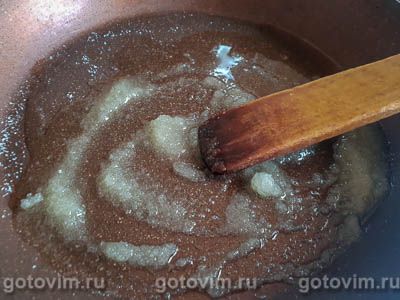 Куриная печень с мандаринами