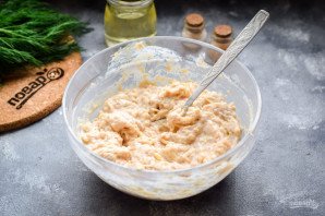 Куриные оладьи со сметаной