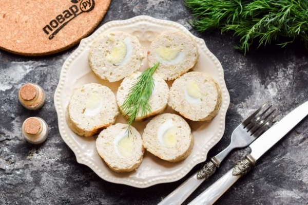 Куриный рулет по Дюкану