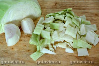 Мясные котлеты с капустой Мясные котлеты с капустой
