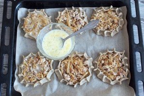 Перепечи с капустой и фаршем