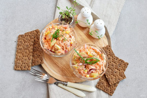 Салат с морковью и кукурузой