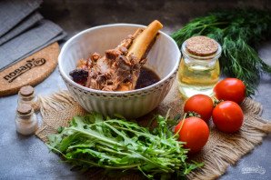 Салат с рукколой и индейкой