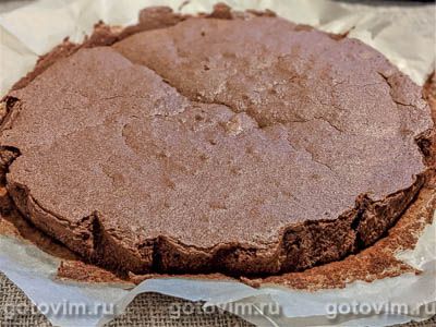 Шоколадный торт с шоколадно-кофейным кремом и ягодной прослойкой Шоколадный торт с шоколадно-кофейным кремом и ягодной прослойкой