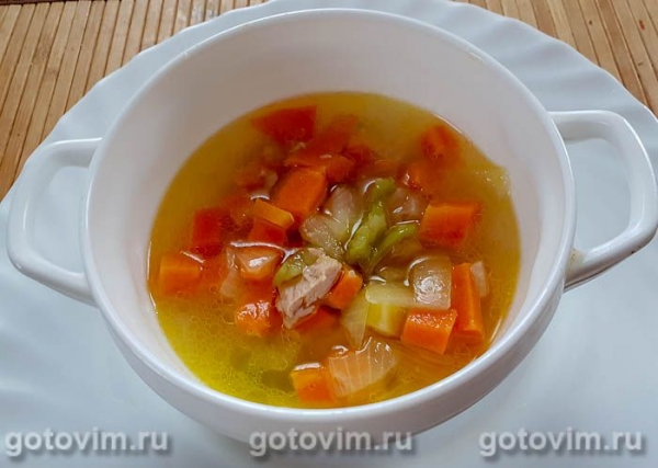 Суп из консервированного тунца